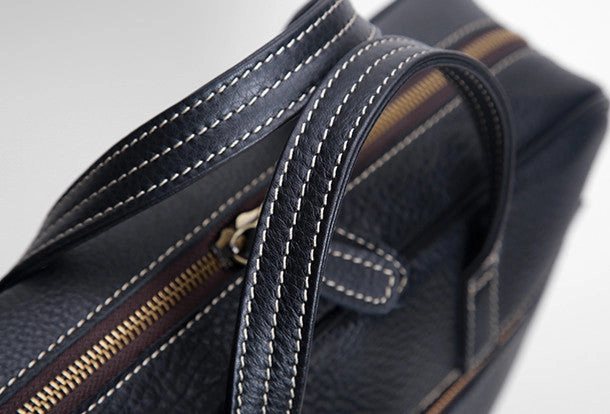 Cool Leather mens Briefcase Vintage Business Briefcase laptop Briefcases for Men