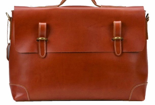 Cool leather mens Briefcases business Briefcase Shoulder Bag Laptop Briefcase