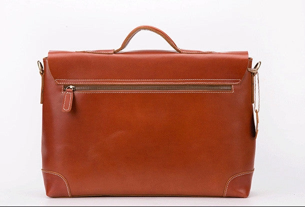 Cool leather mens Briefcases business Briefcase Shoulder Bag Laptop Briefcase