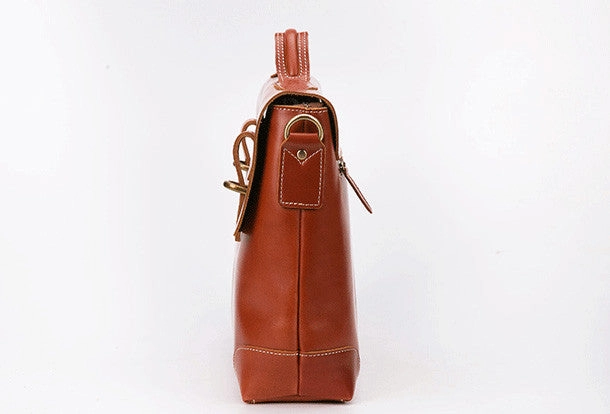 Cool leather mens Briefcases business Briefcase Shoulder Bag Laptop Briefcase