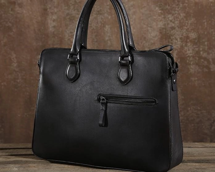 Cool Leather Mens Briefcases Work Bag Business Bags Laptop Bag for men