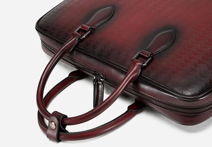 Cool Leather Mens Briefcases Work Bag Laptop Bag Business Bag for Men