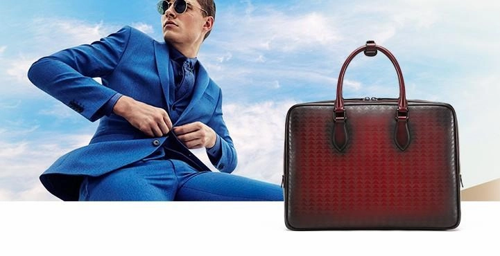 Cool Leather Mens Briefcases Work Bag Laptop Bag Business Bag for Men