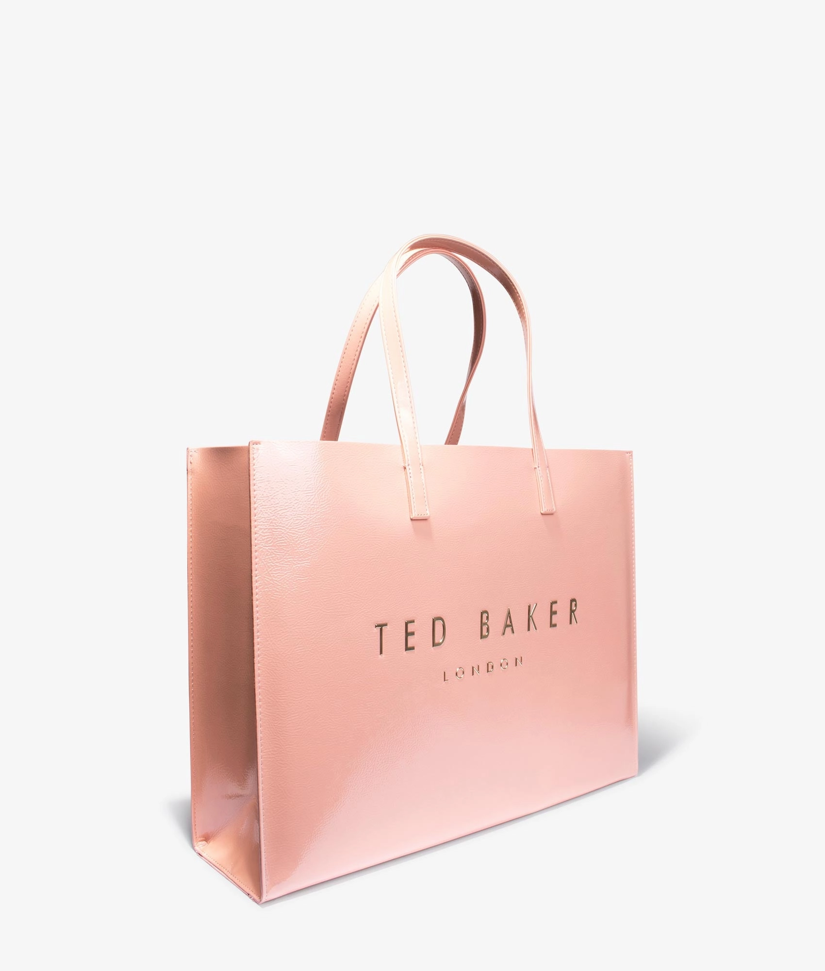 Crikon east west crinkle shopper in light pink
