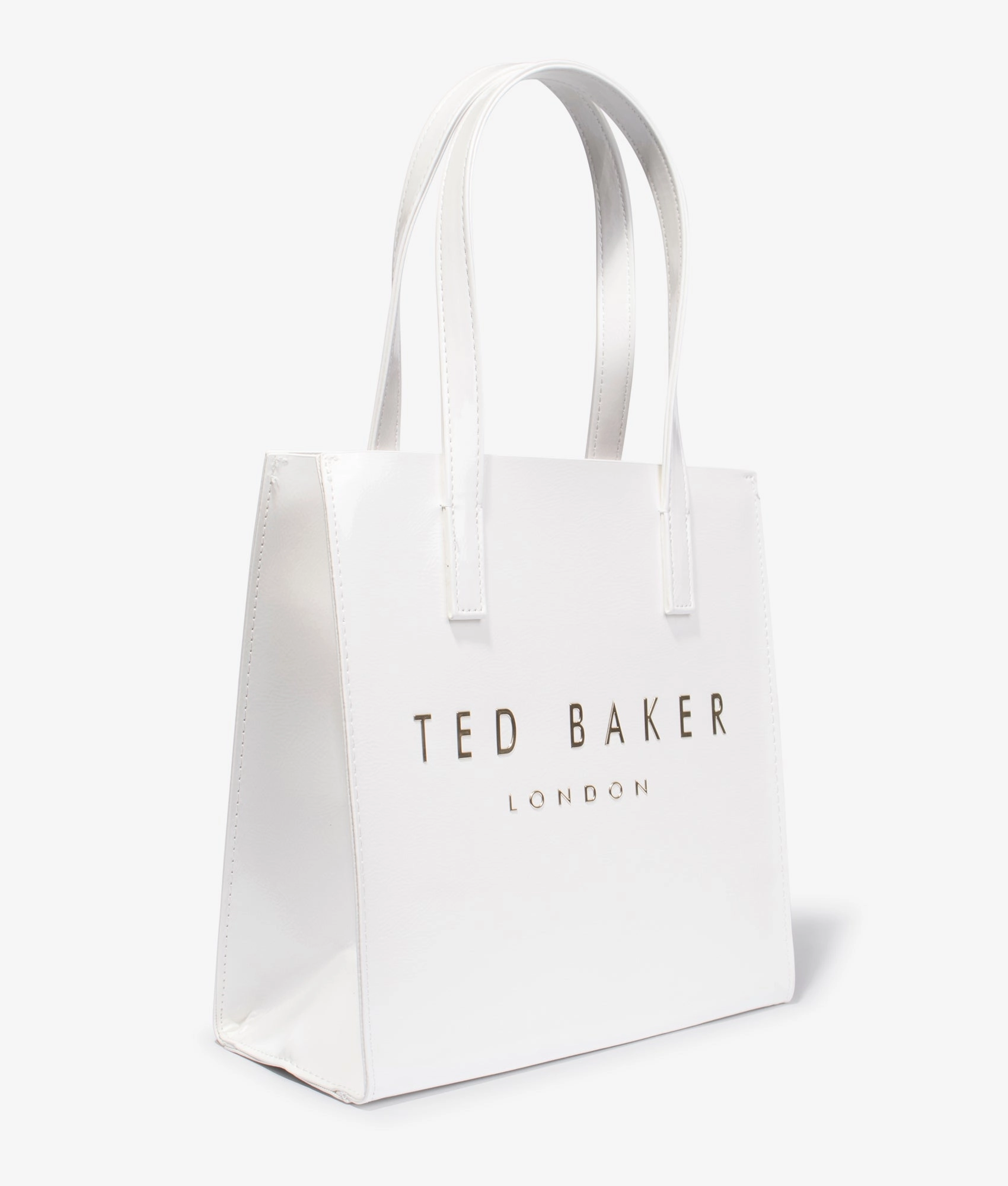 Crinion crinkle small shopper in ivory