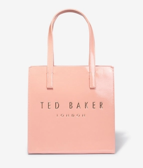 Crinion crinkle small shopper in light pink