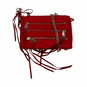 Crossbody Designer By Rebecca Minkoff In Red, Size:Small