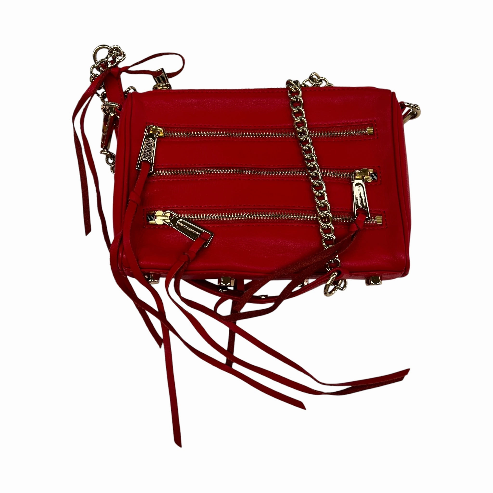 Crossbody Designer By Rebecca Minkoff In Red, Size:Small