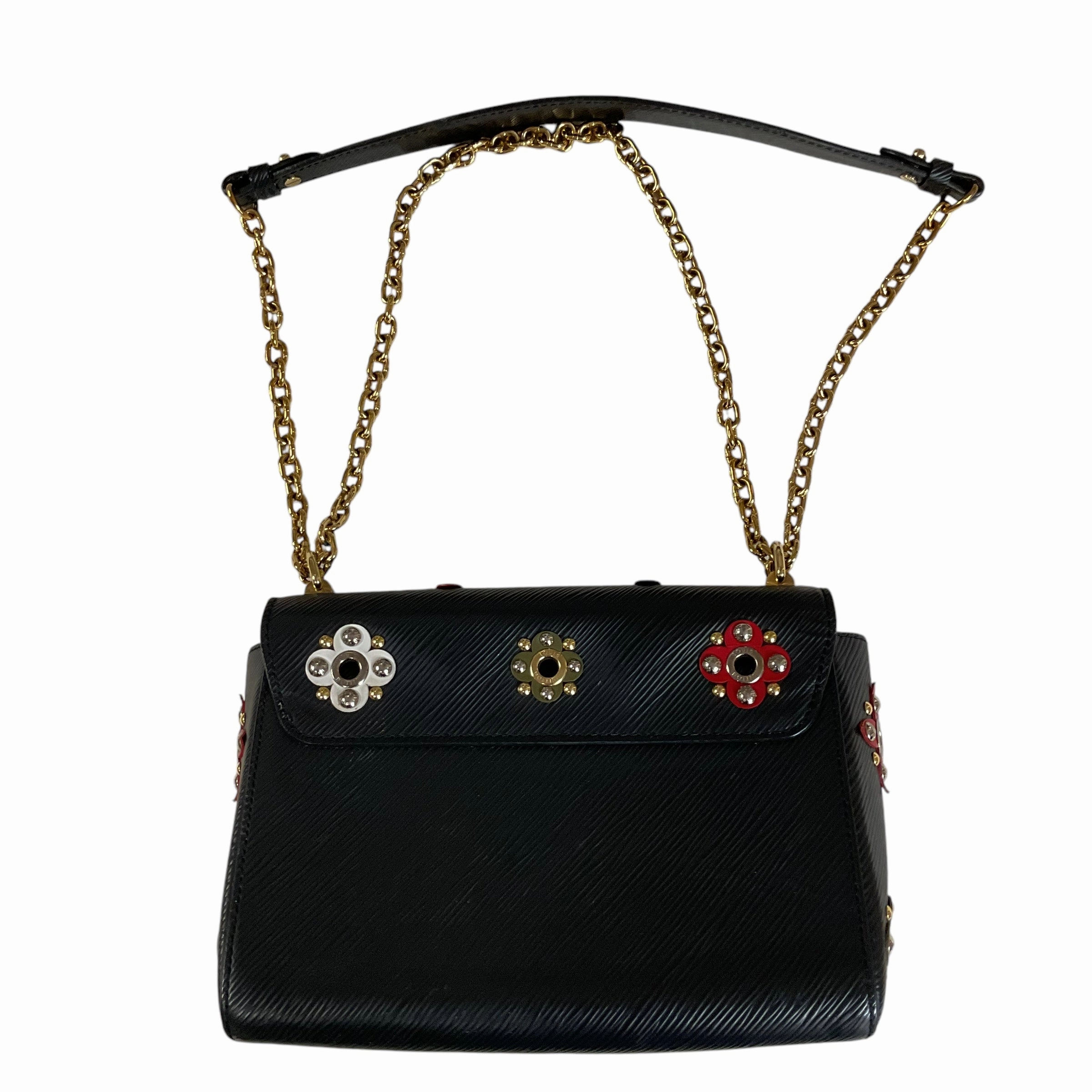 Crossbody Luxury Designer By Louis Vuitton In Black & Gold, Size:Medium