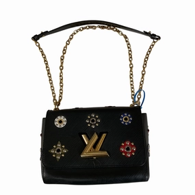 Crossbody Luxury Designer By Louis Vuitton In Black & Gold, Size:Medium