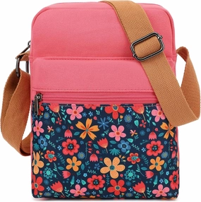 Cute Crossbody Bag and Purse Casual Canvas Shoulder Bag for Women