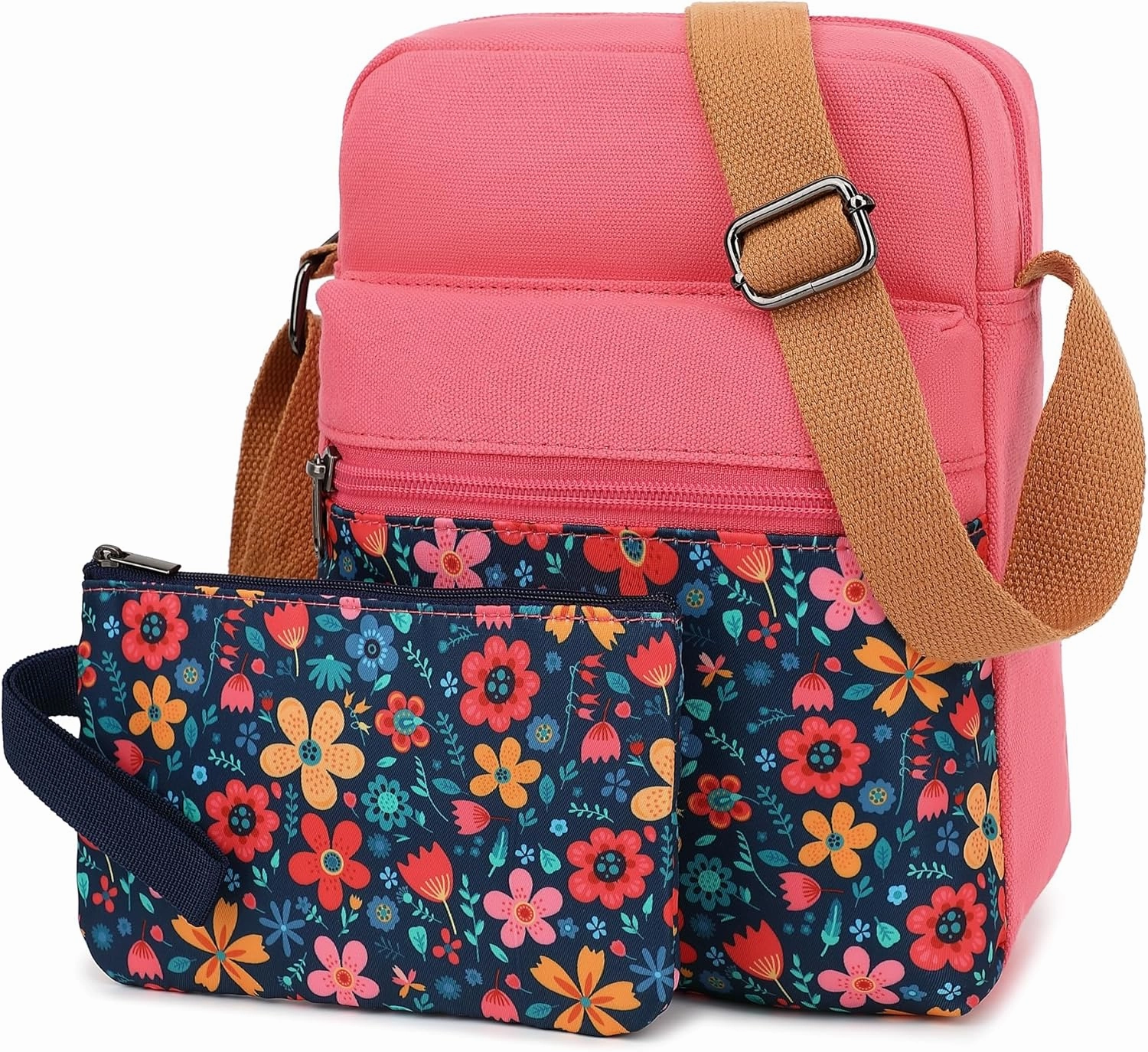 Cute Crossbody Bag and Purse Casual Canvas Shoulder Bag for Women