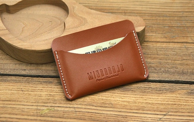 Cute LEATHER Womens Brown Small Wallet Leather Card Wallet FOR Women