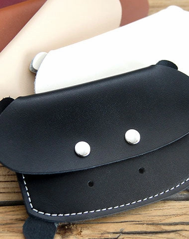 Cute LEATHER Womens Small Hippo Change Wallet Leather Card Wallet FOR Women