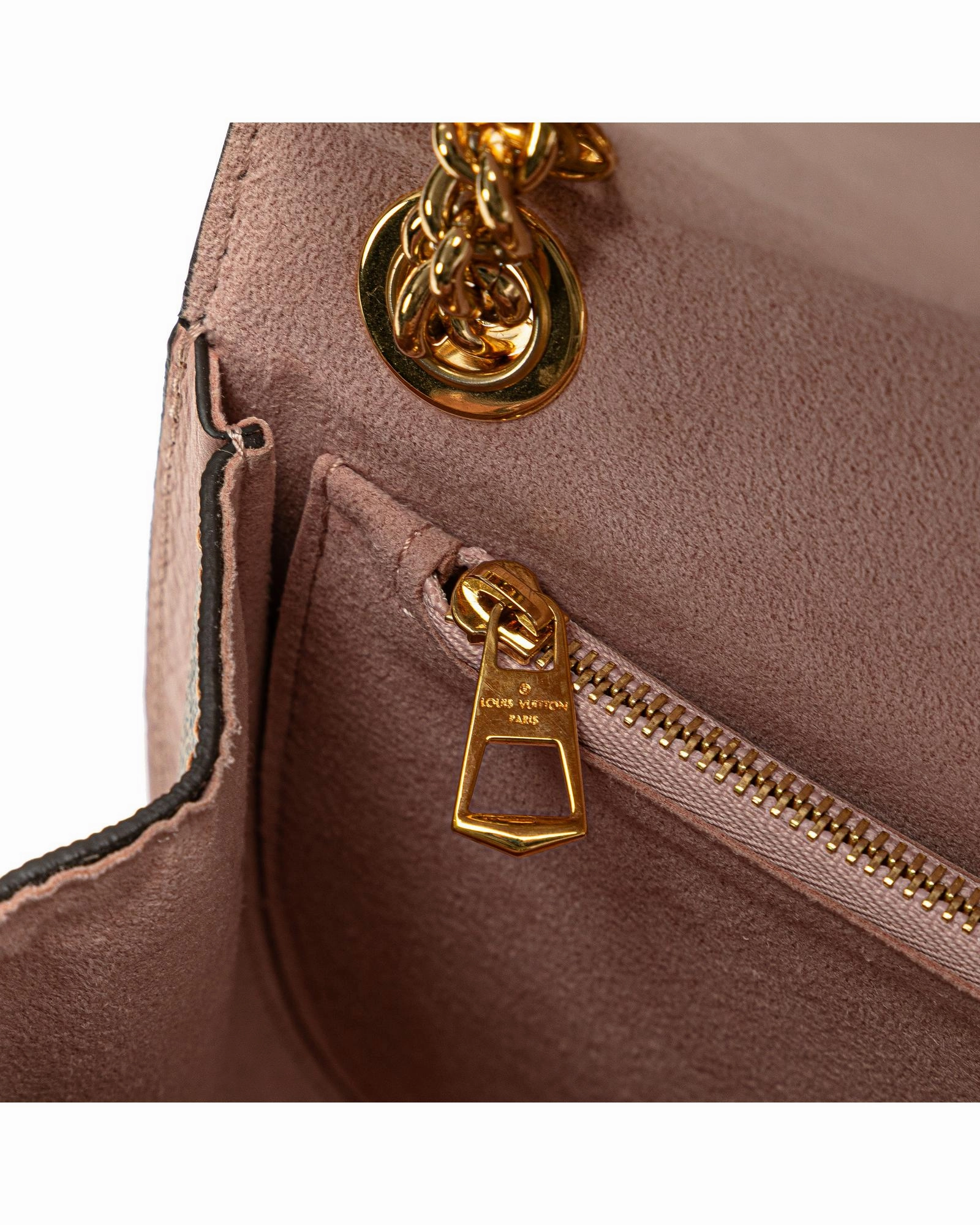 Damier Ebene Cuir Taurillon Wight Chain Strap Shoulder Bag
