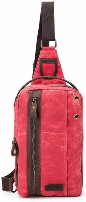 della Q Mini Messenger Bag, One Size, Salmon