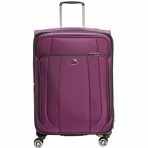 Delsey Luggage Helium Cruise 3 Piece Exp 4 Wheel Spin Lug, Purple