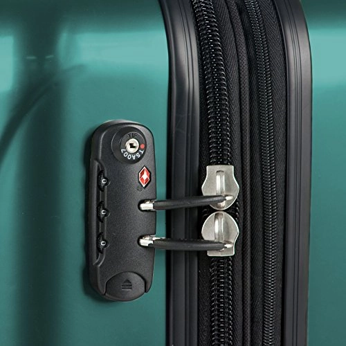 DELSEY Paris Delsey Luggage Helium Aero Carry On Expandable Spinner Trolley (Teal)