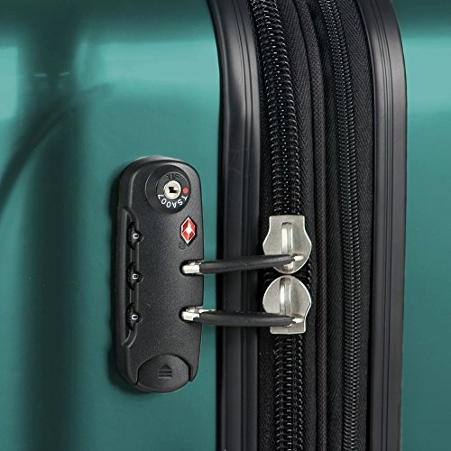 DELSEY Paris Delsey Luggage Helium Aero International Carry On Expandable Spinner Trolley 19\ (Teal)