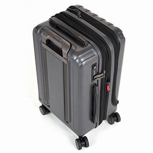 Delsey Paris Luggage 25 inch Expandable Spinner Suitcase Hardsided with Lock Hard Case, Black