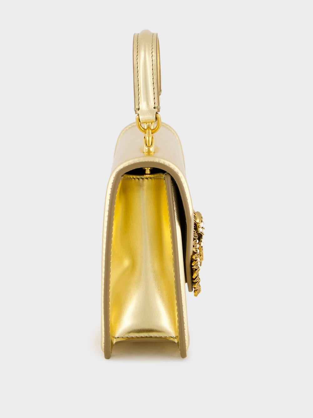 Devotion Gold Leather Mini Handbag