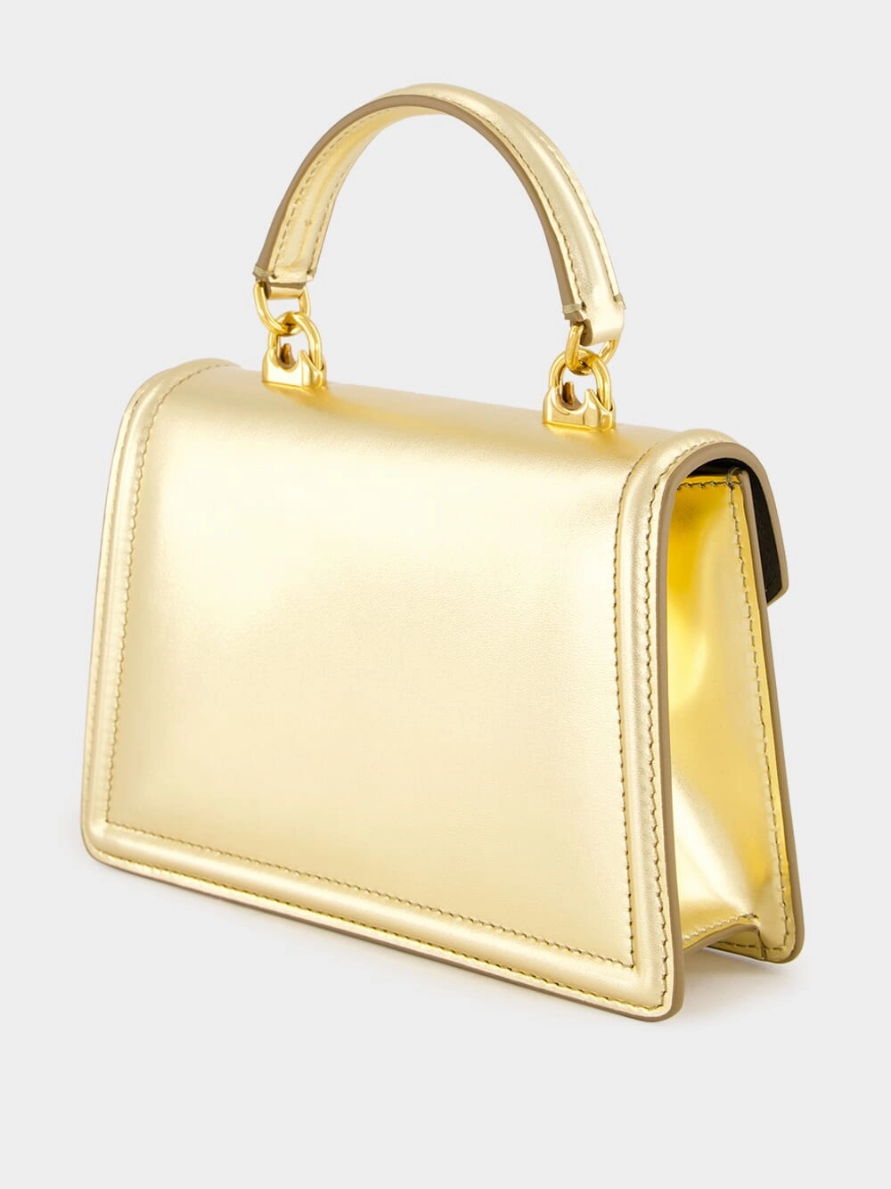Devotion Gold Leather Mini Handbag