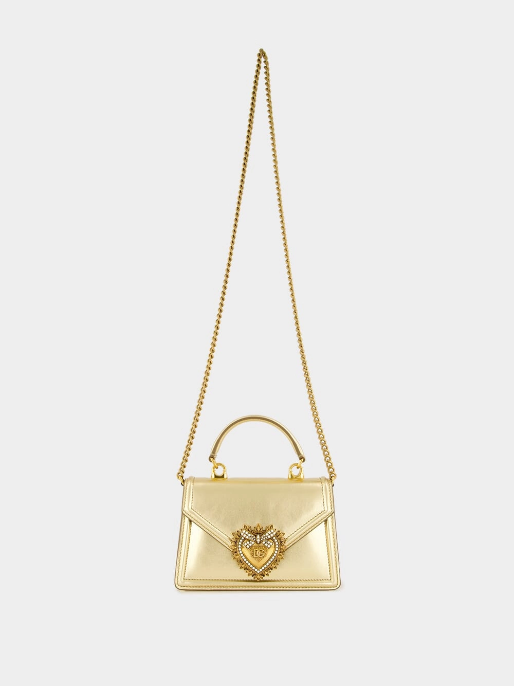 Devotion Gold Leather Mini Handbag