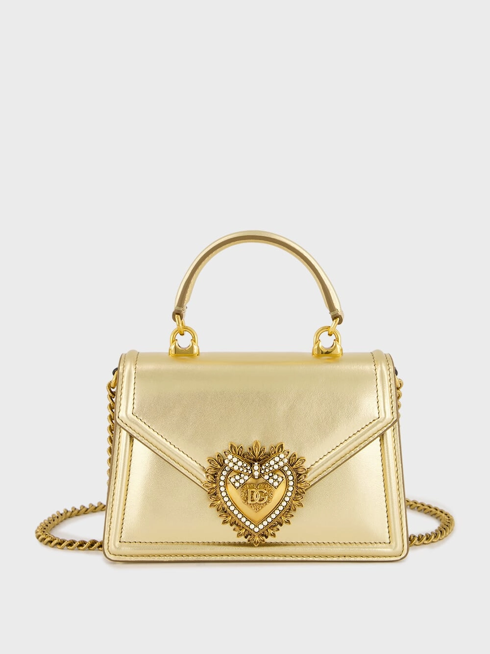 Devotion Gold Leather Mini Handbag