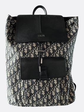 Dior Beige Oblique Motion Backpack