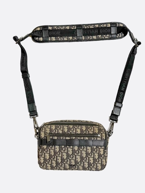 Dior Beige Oblique Safari Messenger Bag
