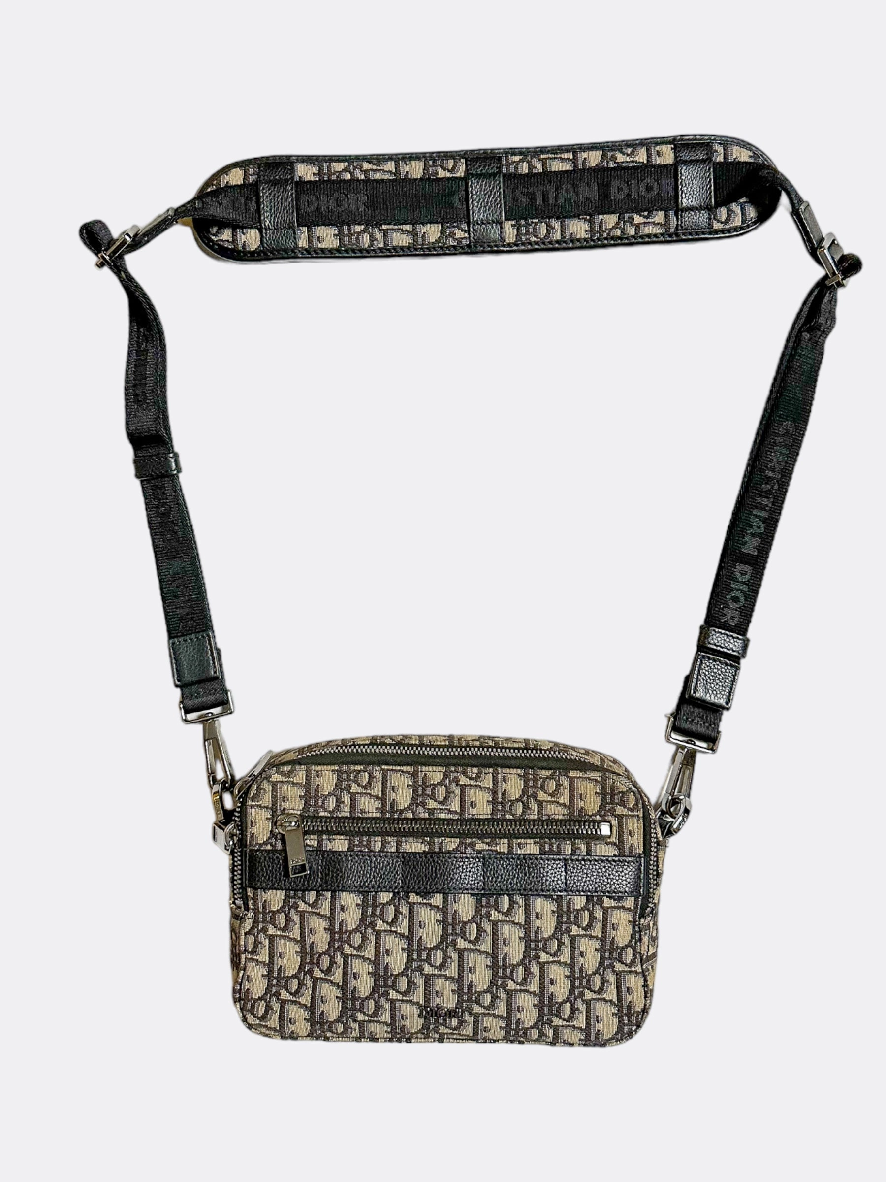 Dior Beige Oblique Safari Messenger Bag