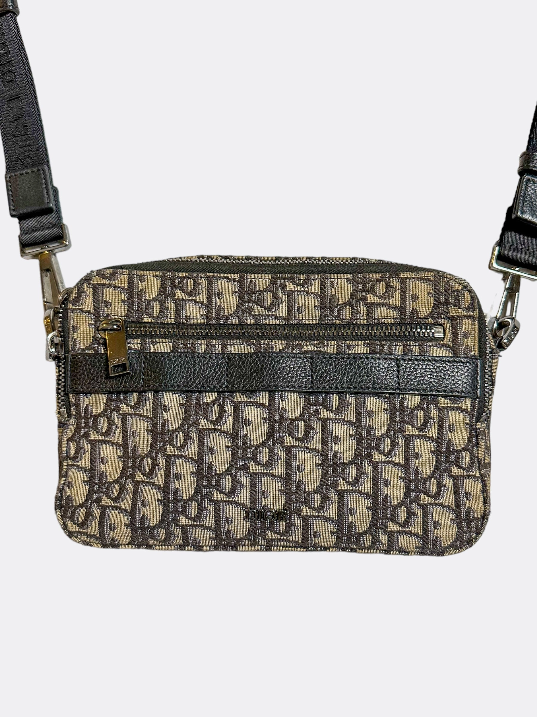 Dior Beige Oblique Safari Messenger Bag