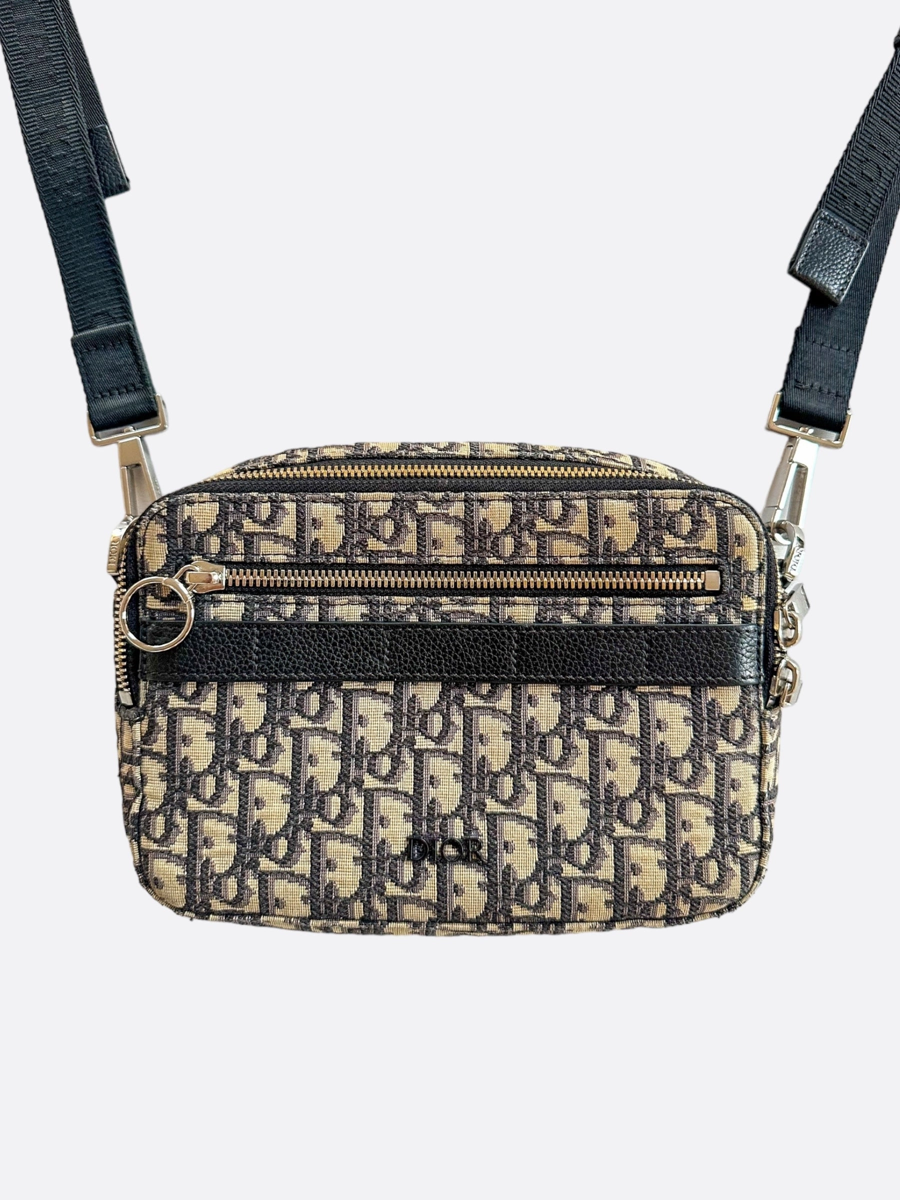 Dior Beige Oblique Safari Messenger Bag