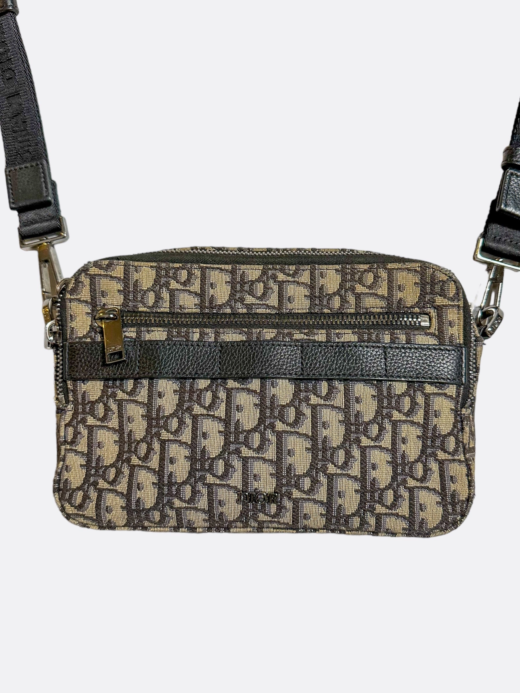 Dior Beige Oblique Safari Messenger Bag