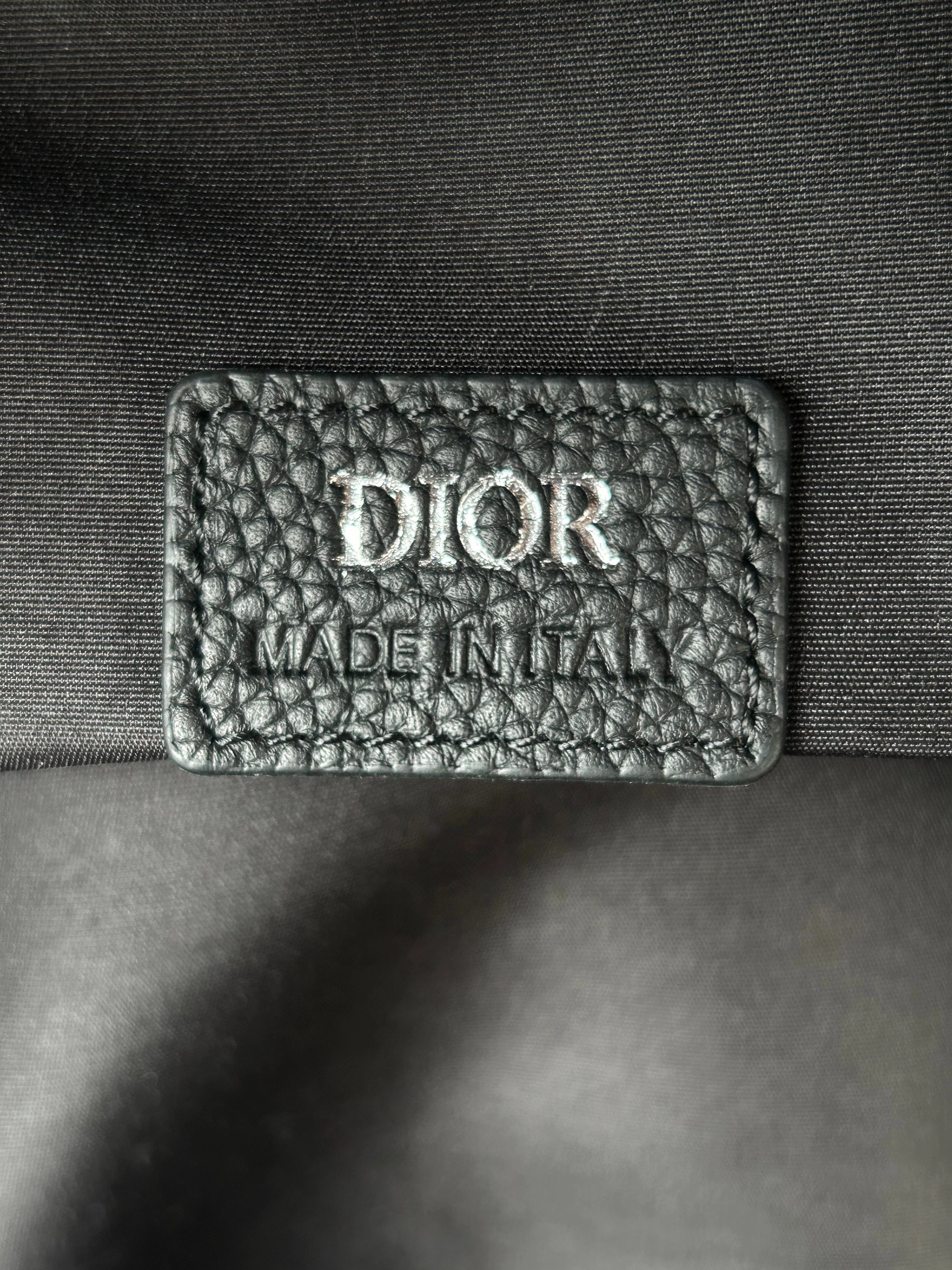 Dior Black Oblique Leather Rider Backpack