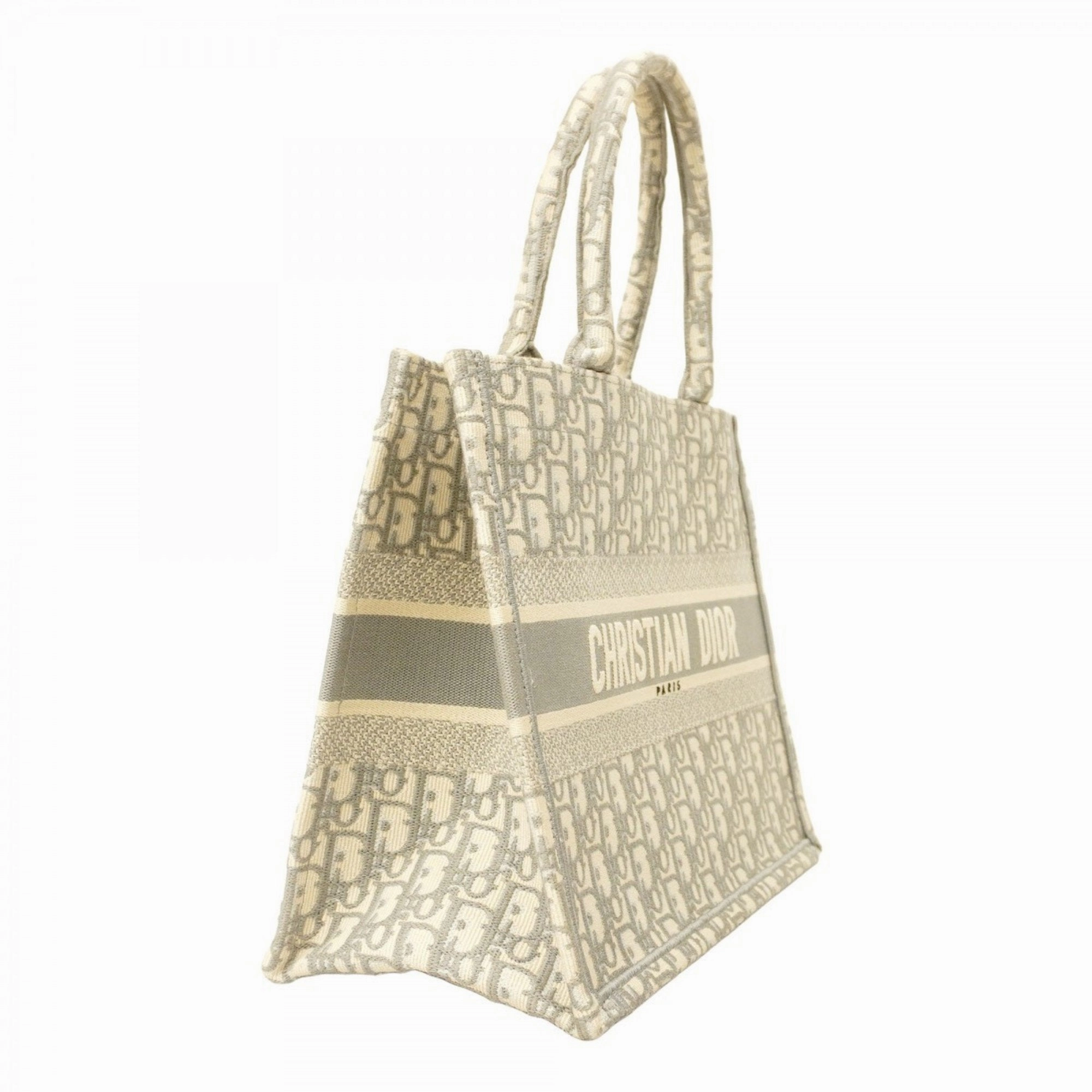 Dior Book Tote Canvas Tote Bag (Pre-Owned)