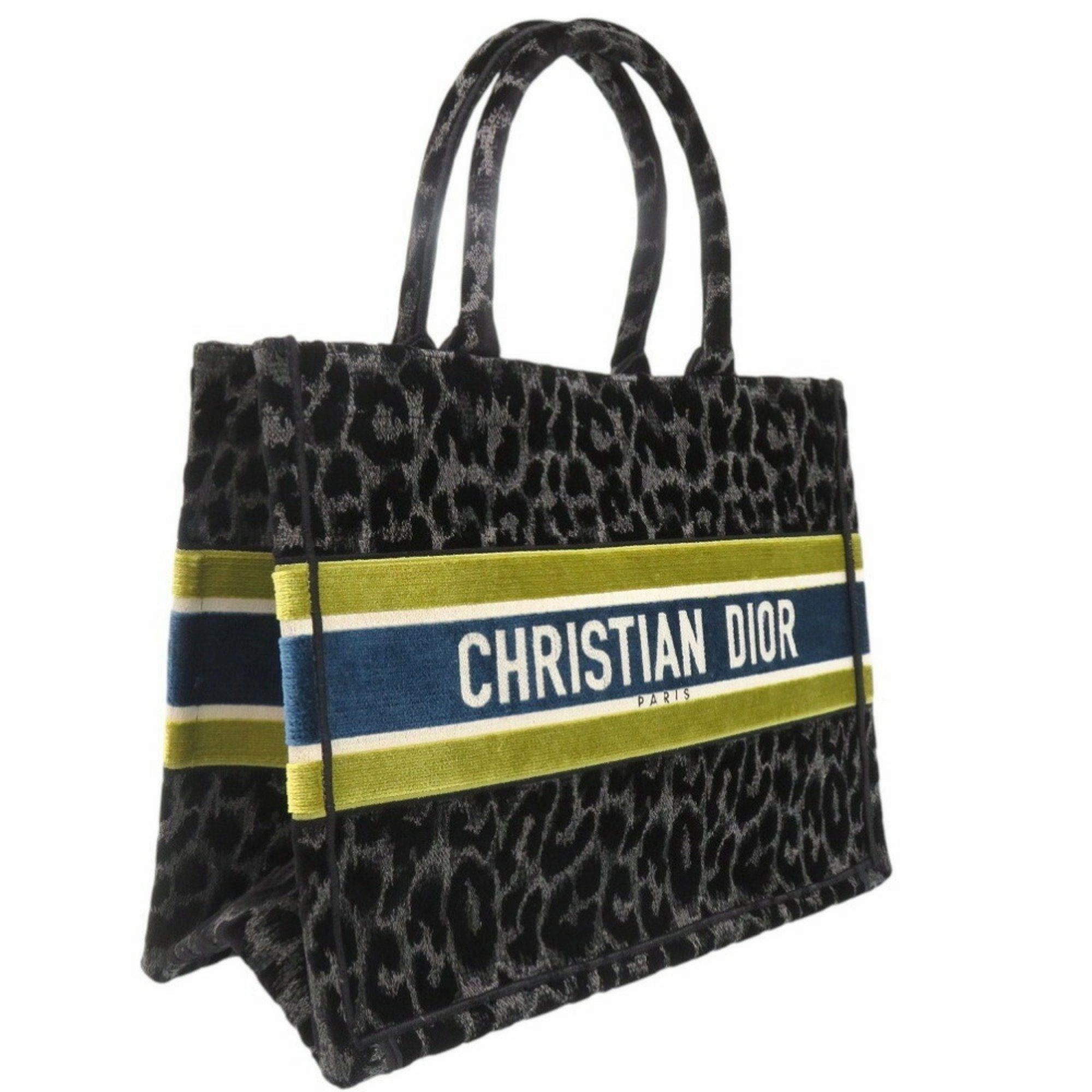 Dior Book Tote Velvet Tote Bag (Pre-Owned)