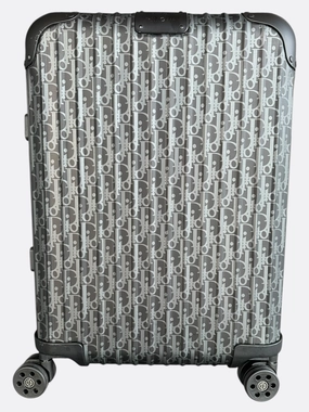 Dior Rimowa Black Oblique Carry-On Luggage