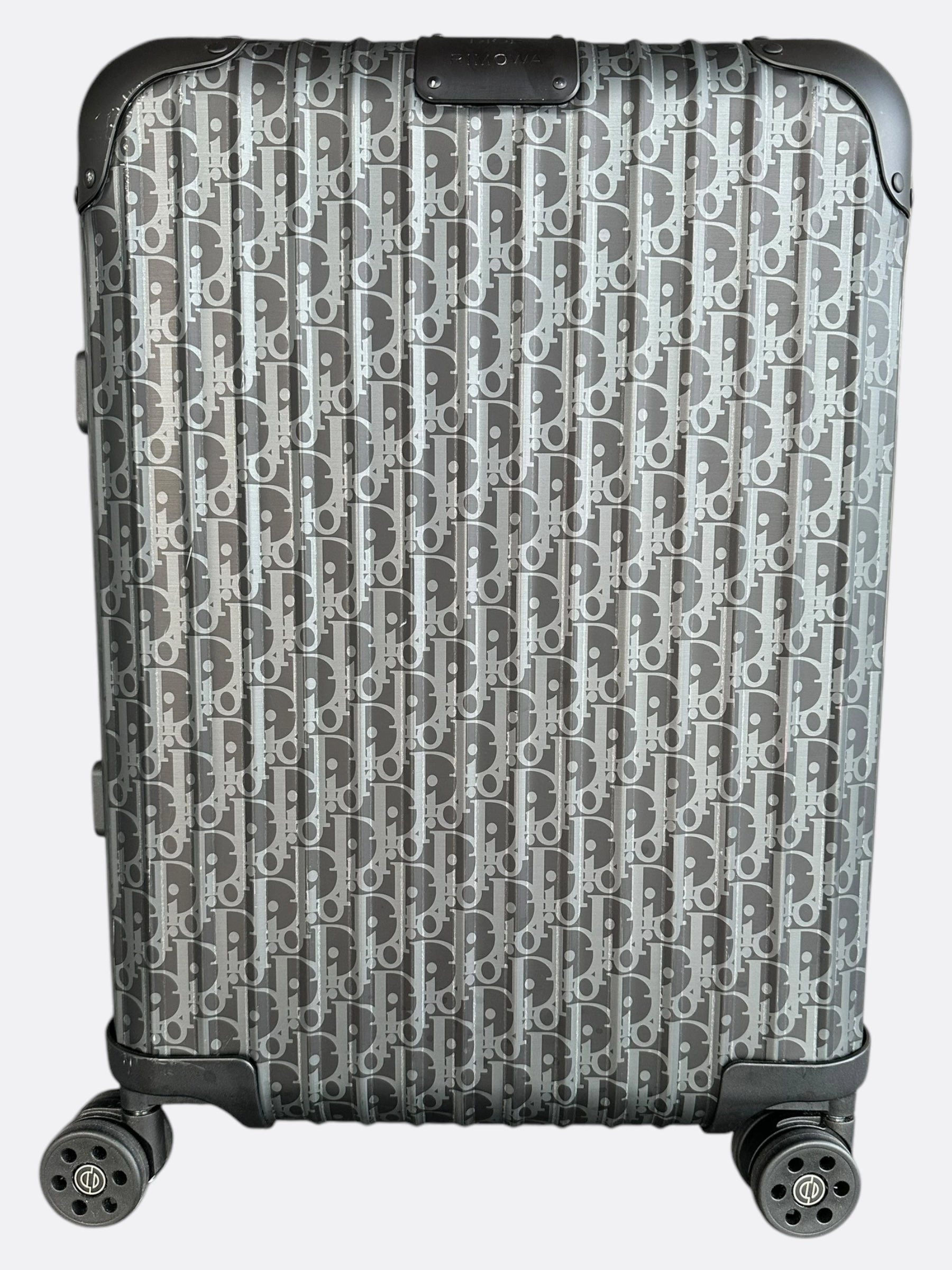 Dior Rimowa Black Oblique Carry-On Luggage