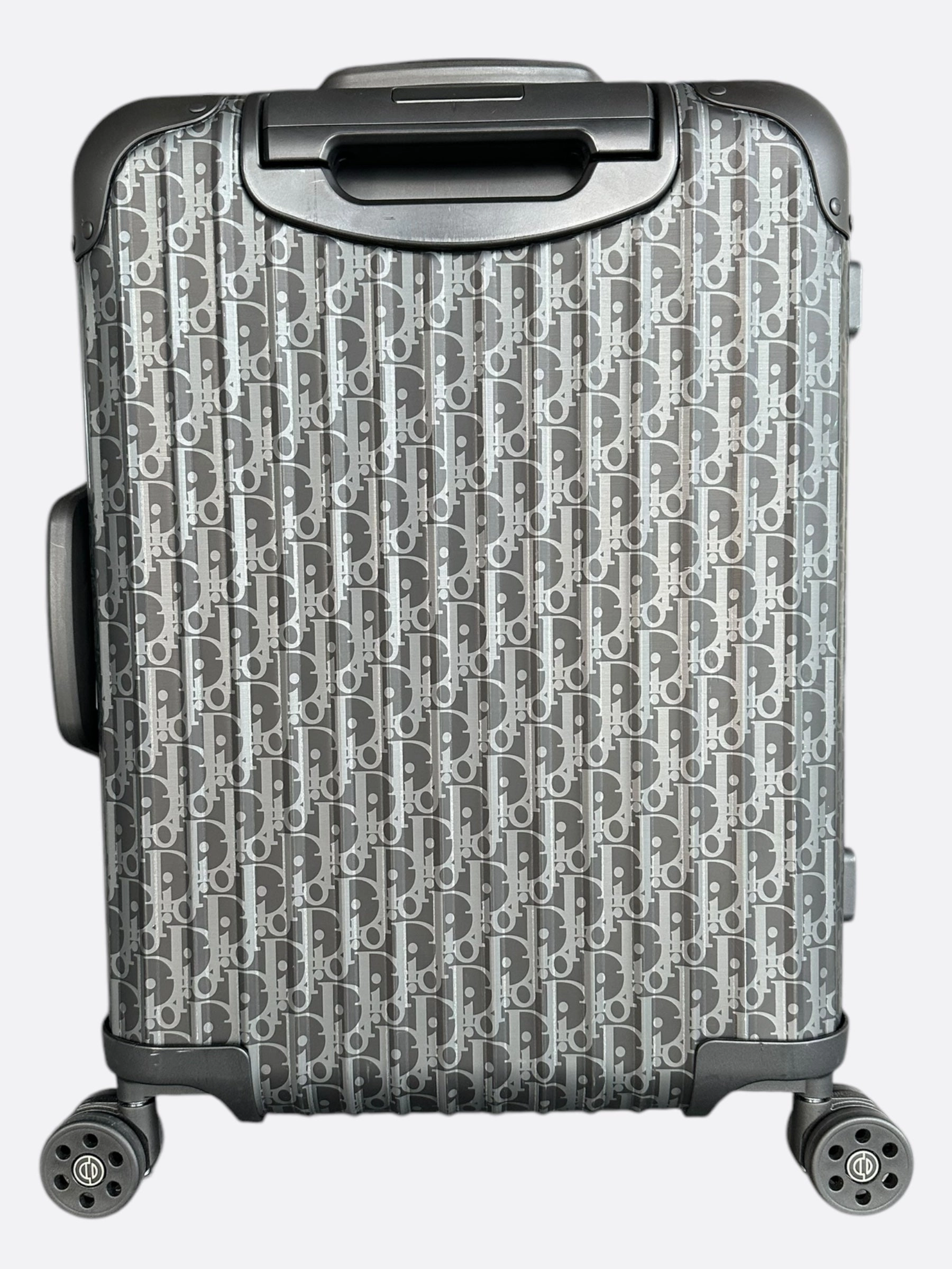 Dior Rimowa Black Oblique Carry-On Luggage
