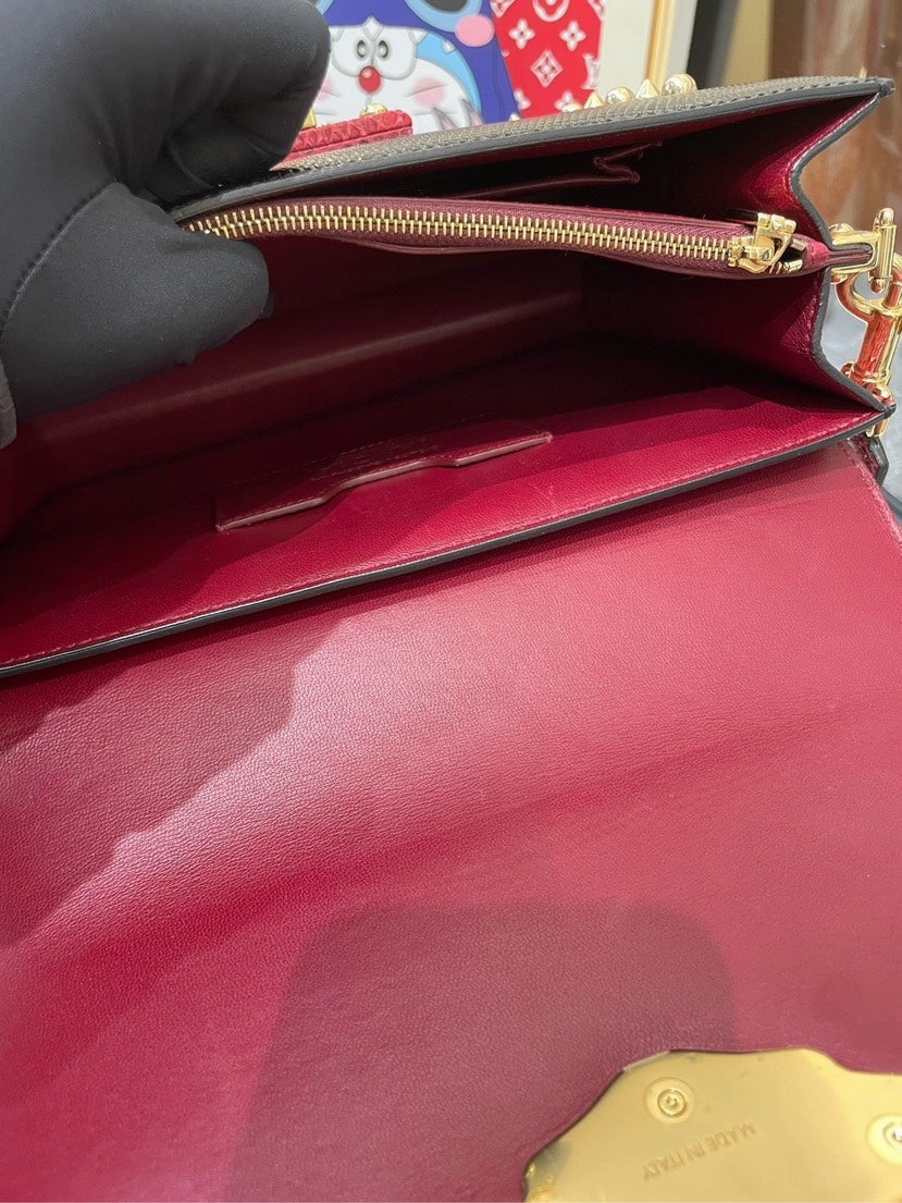 Dolce&Gabbana Amore Exotic Leather Shoulder Bag Multicolor