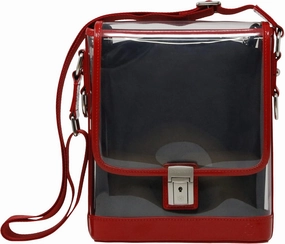 DOMINIE Messenger Unisex Holographic Leather/TPU Satchel Bag