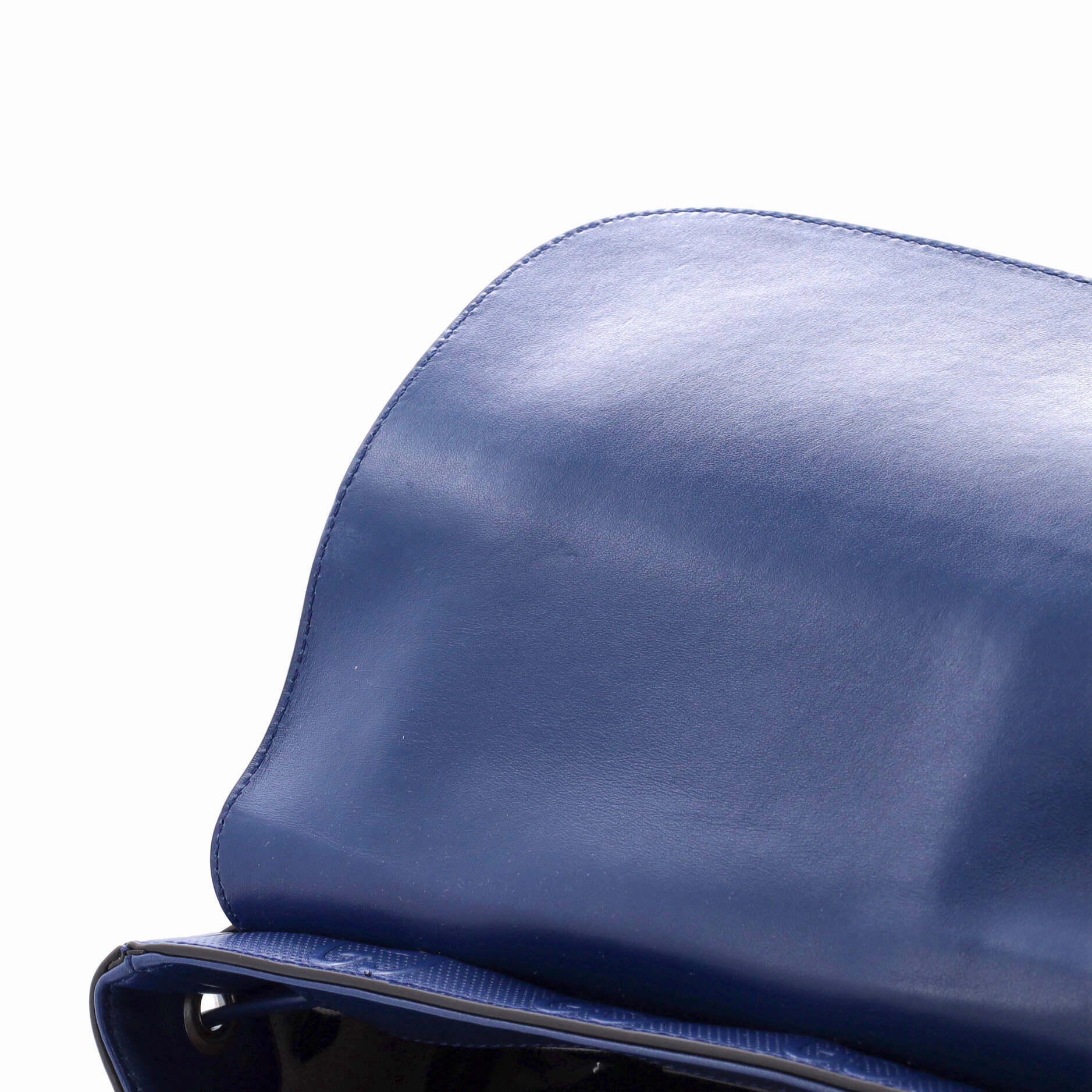 Double Buckle Backpack GG Embossed Perforated Leather Large
