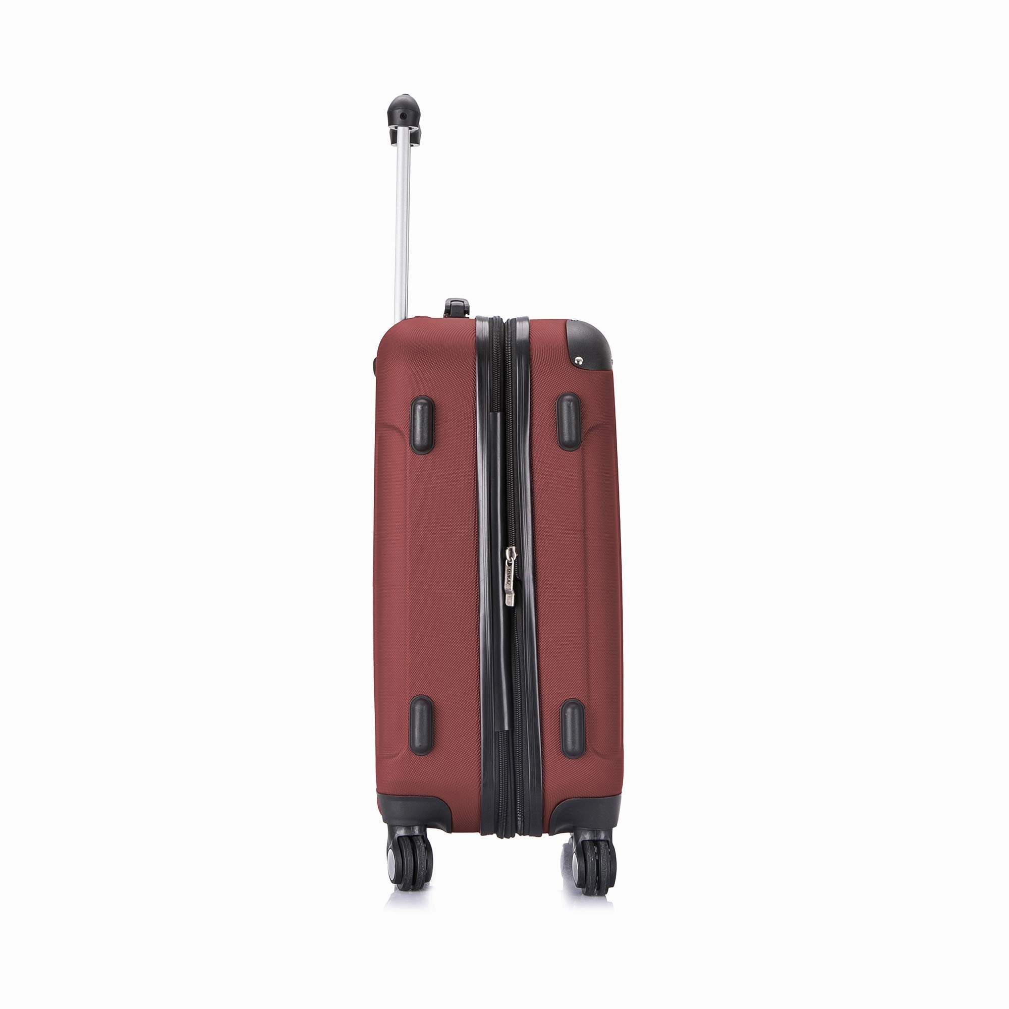 DUKAP Luggage - Intely Collection - Hardside Spinner 20'' inches carry-on with USB port (Wine) - Suitcases with Wheels