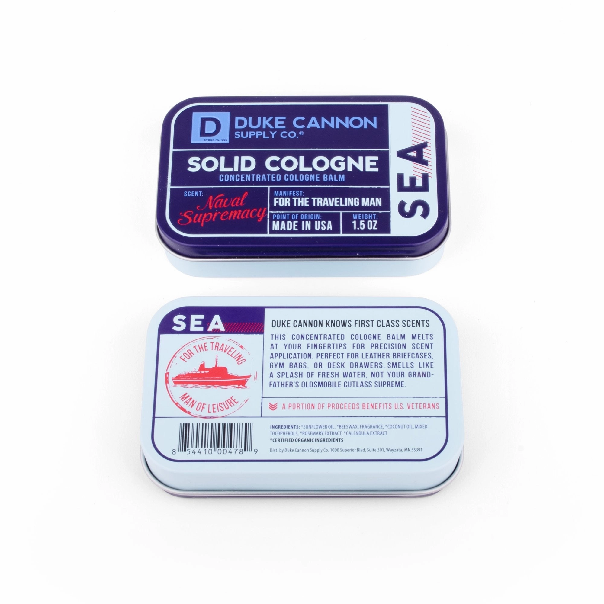Duke Cannon Solid Cologne - Sea Naval Supremacy