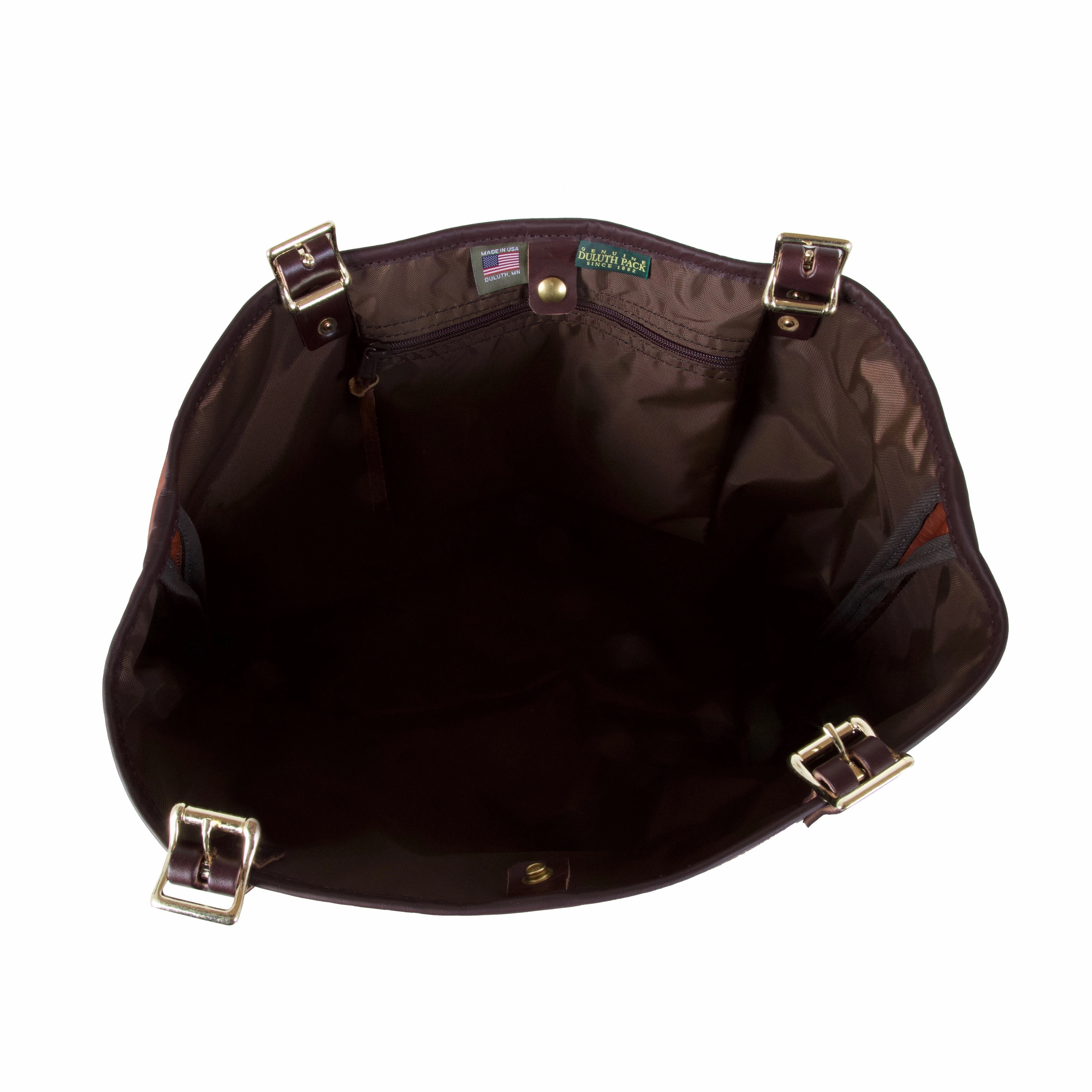 Duluth Pack Market Tote Bison Leather