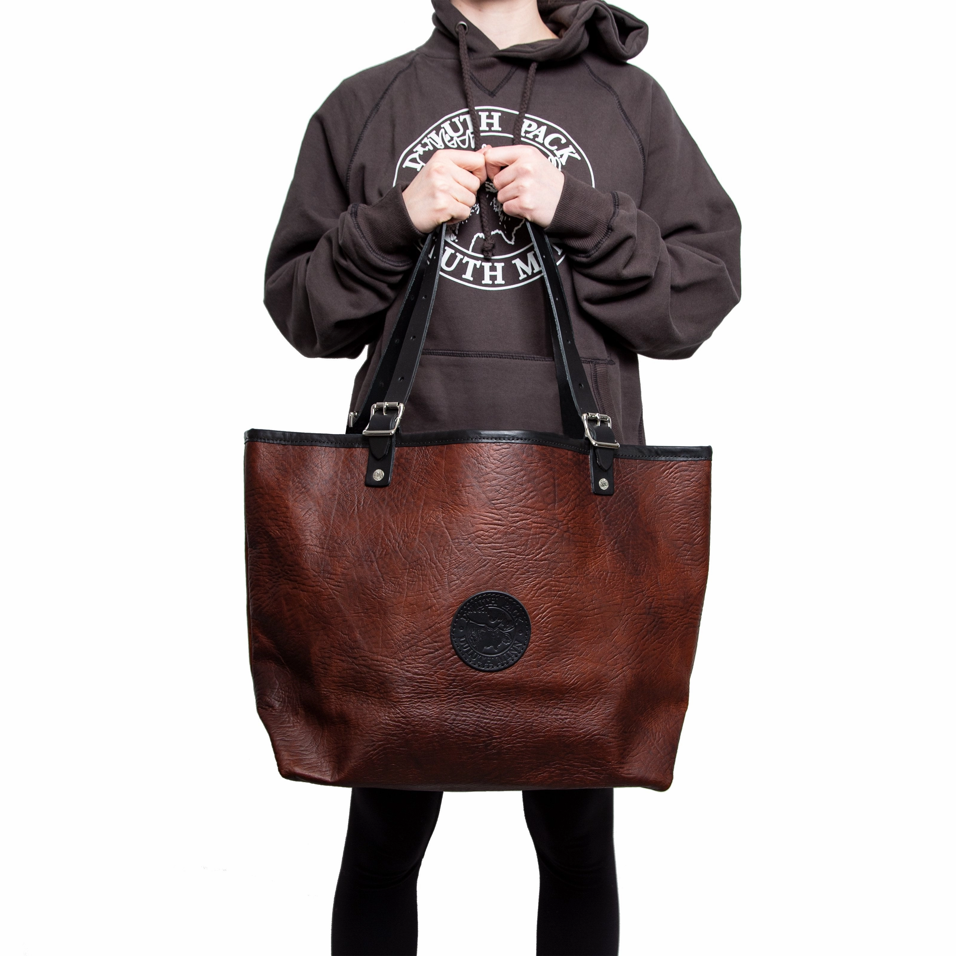 Duluth Pack Market Tote Bison Leather