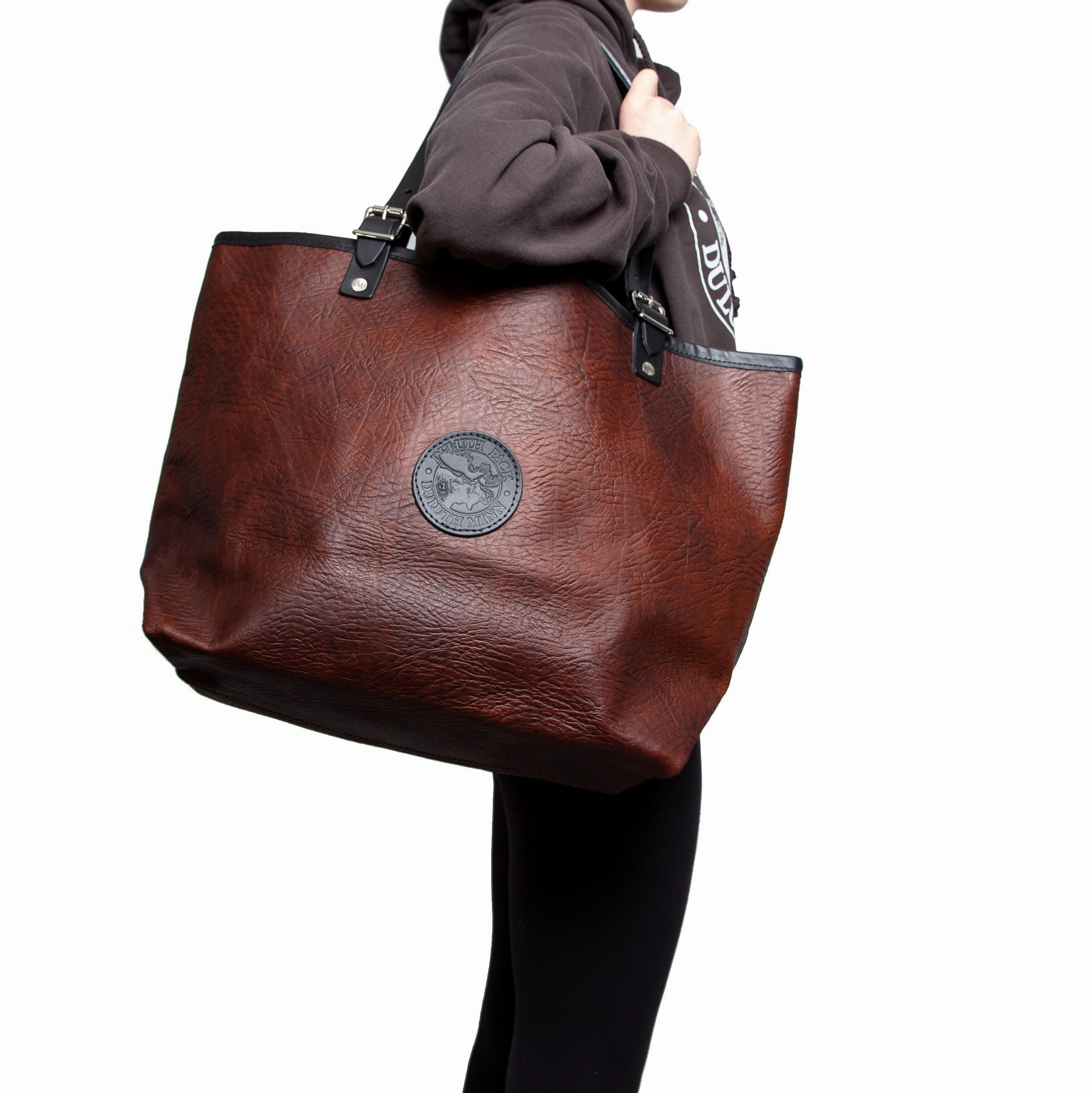 Duluth Pack Market Tote Bison Leather