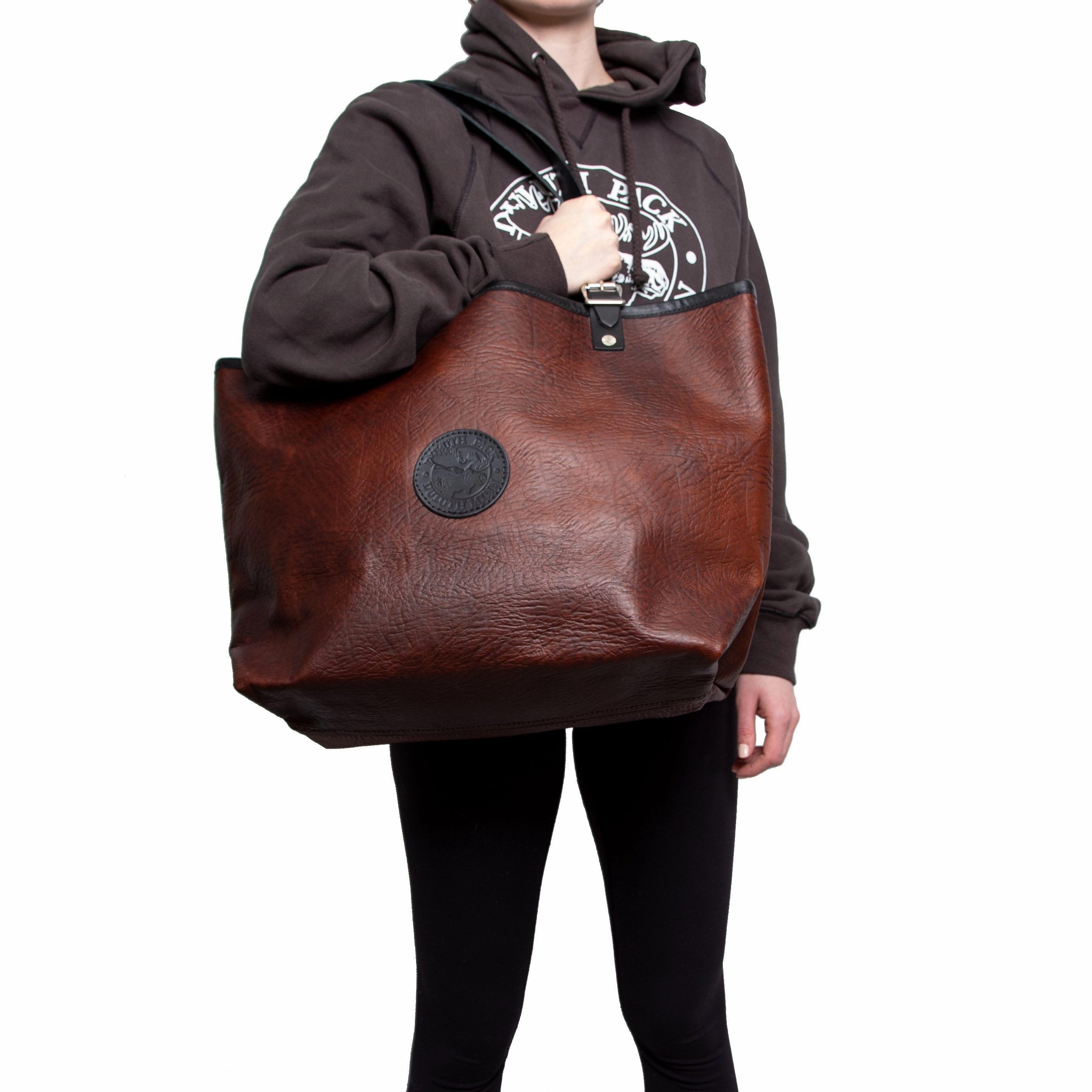 Duluth Pack Market Tote Bison Leather