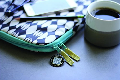 Dynotag Web/Gps Enabled Qr Smart Deluxe Steel Property Tag W. Steel Ring